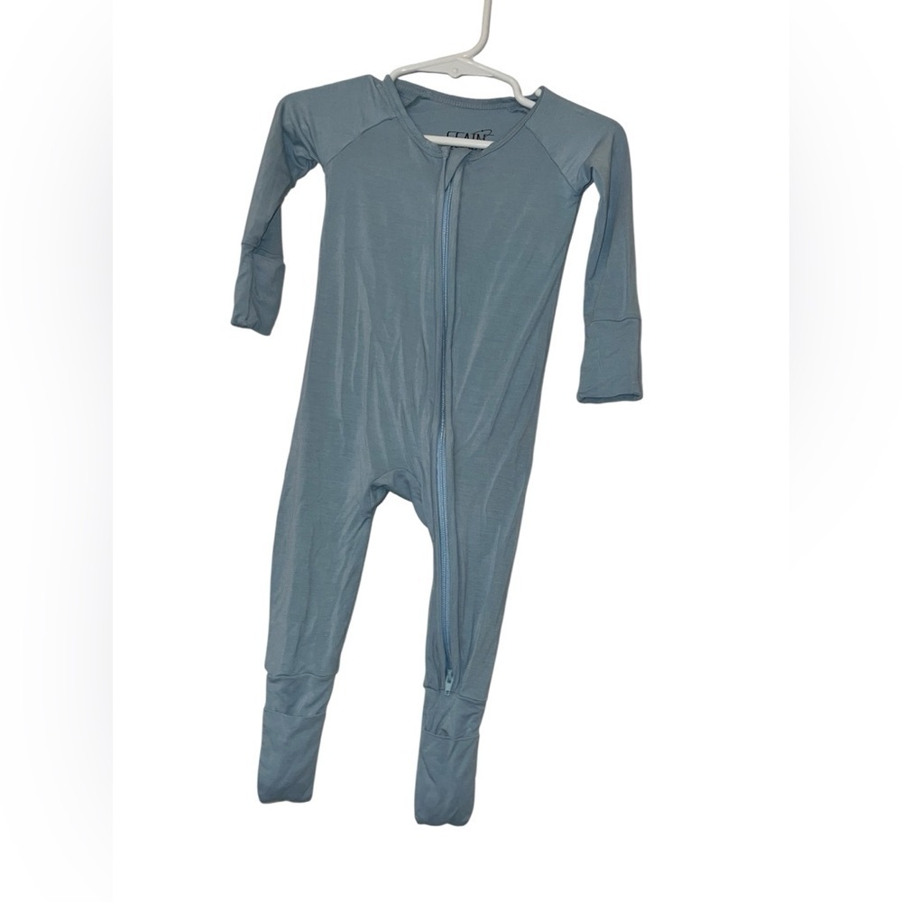 Scainf Bamboo baby blue  Zippy sleeper Unisex sz 3-6m